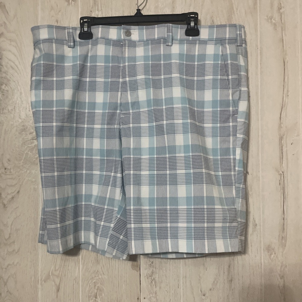 PGA Tour Golf‎ Shorts  Waist 42 Blue  Plaid